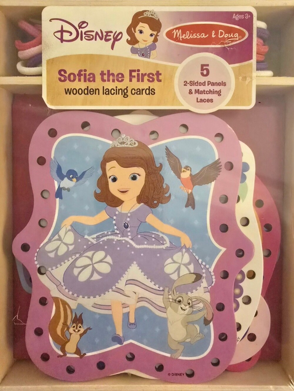 Melissa & Doug Wooden Lacing Cards